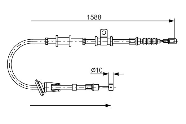 BOSCH Kézifék bowden 1987482246_BOSCH