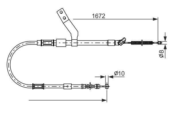 BOSCH Kézifék bowden 1987482261_BOSCH