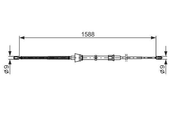 BOSCH Kézifék bowden 1987482266_BOSCH