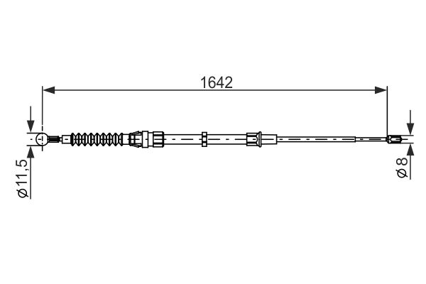 BOSCH Kézifék bowden 1987482267_BOSCH