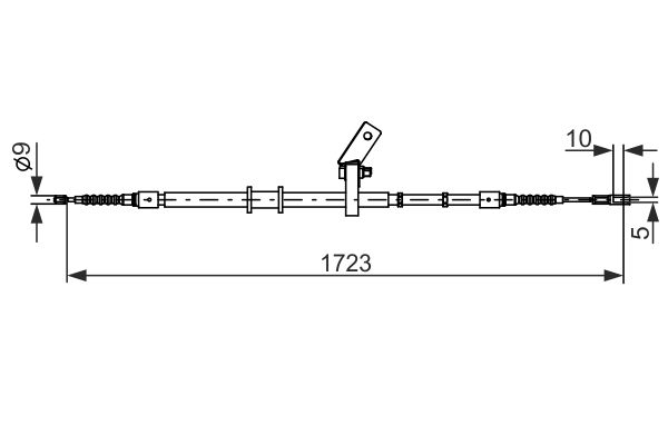 BOSCH Kézifék bowden 1987482268_BOSCH