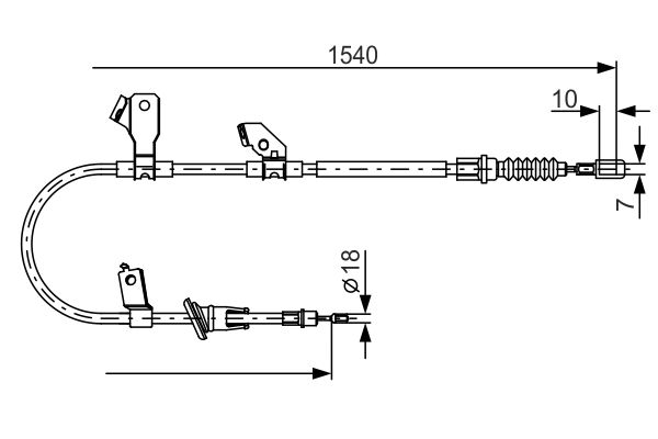 BOSCH Kézifék bowden 1987482271_BOSCH