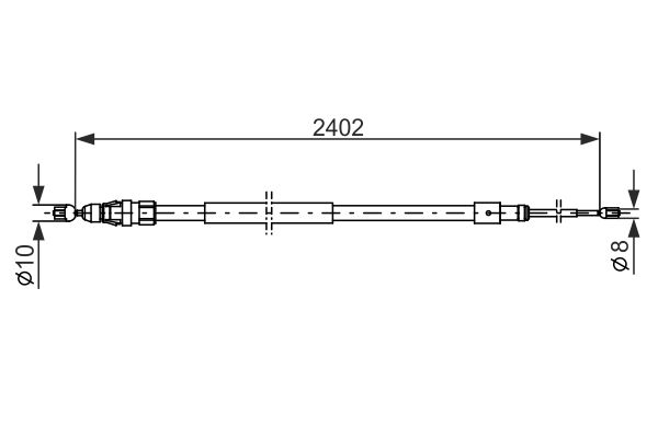 BOSCH Kézifék bowden 1987482276_BOSCH