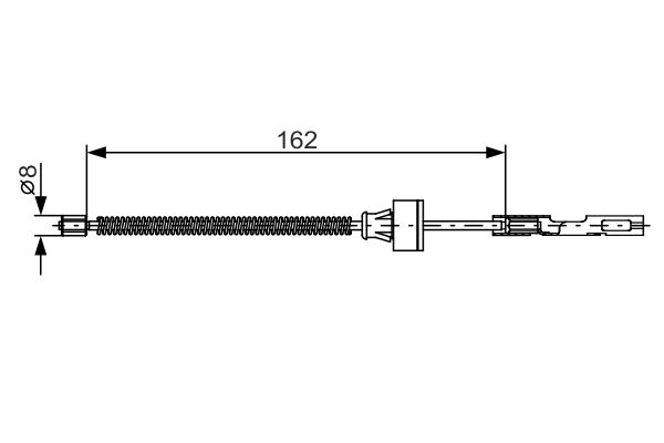 BOSCH Kézifék bowden 1987482278_BOSCH