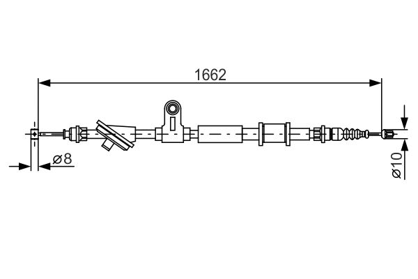 BOSCH Kézifék bowden 1987482285_BOSCH