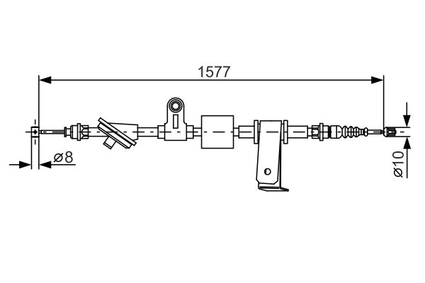 BOSCH Kézifék bowden 1987482286_BOSCH