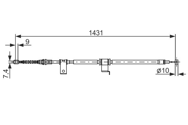 BOSCH Kézifék bowden 1987482293_BOSCH