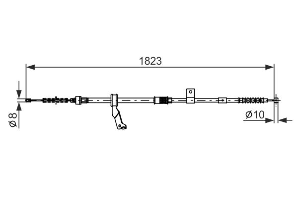 BOSCH Kézifék bowden 1987482295_BOSCH