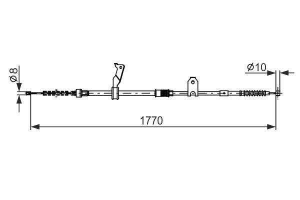 BOSCH Kézifék bowden 1987482298_BOSCH