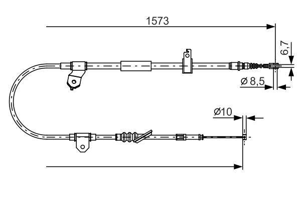 BOSCH Kézifék bowden 1987482299_BOSCH