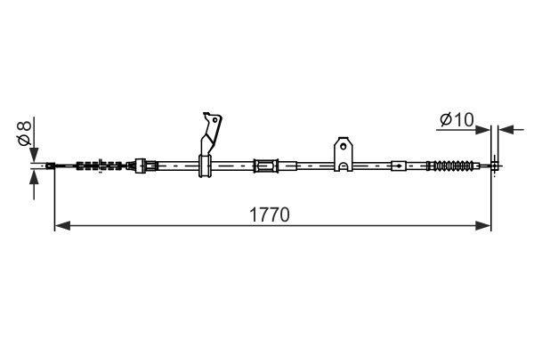 BOSCH Kézifék bowden 1987482300_BOSCH