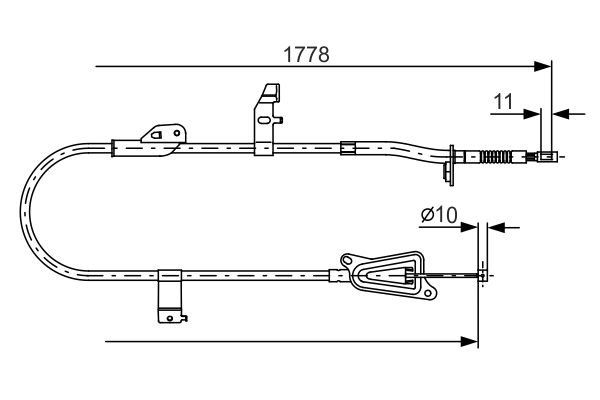 BOSCH Kézifék bowden 1987482304_BOSCH