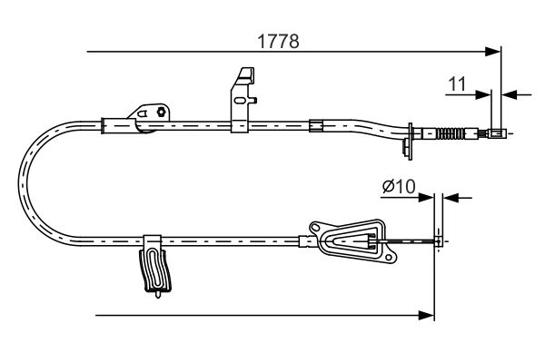 BOSCH Kézifék bowden 1987482305_BOSCH