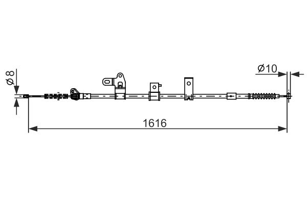 BOSCH Kézifék bowden 1987482307_BOSCH