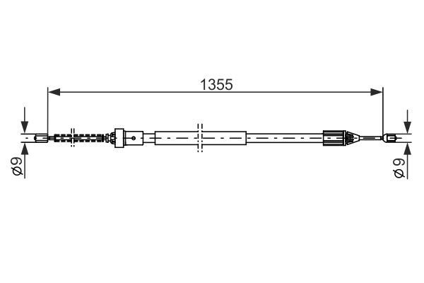 BOSCH Kézifék bowden 1987482309_BOSCH