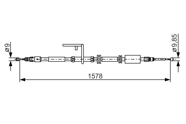 BOSCH Kézifék bowden 1987482314_BOSCH