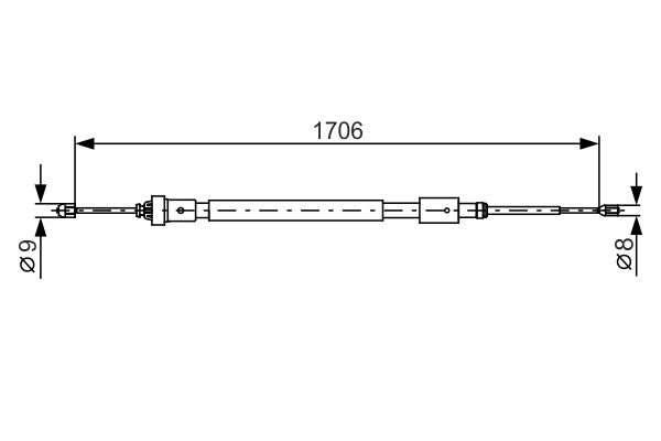 BOSCH Kézifék bowden 1987482316_BOSCH