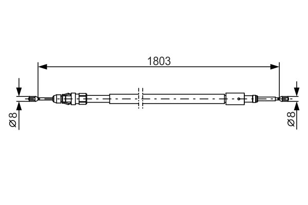 BOSCH Kézifék bowden 1987482317_BOSCH