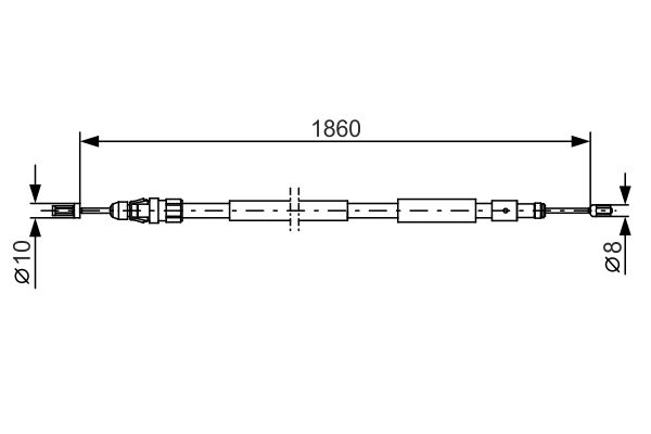 BOSCH Kézifék bowden 1987482319_BOSCH