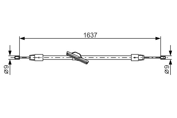 BOSCH Kézifék bowden 1987482330_BOSCH