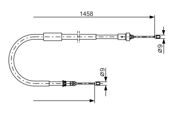 BOSCH Kézifék bowden 1987482335_BOSCH