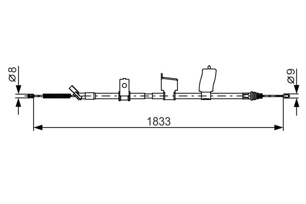 BOSCH Kézifék bowden 1987482340_BOSCH