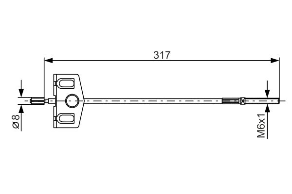 BOSCH Kézifék bowden 1987482342_BOSCH