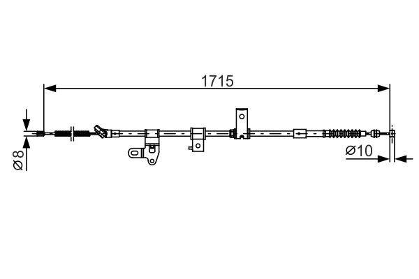 BOSCH Kézifék bowden 1987482348_BOSCH