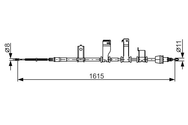 BOSCH Kézifék bowden 1987482349_BOSCH