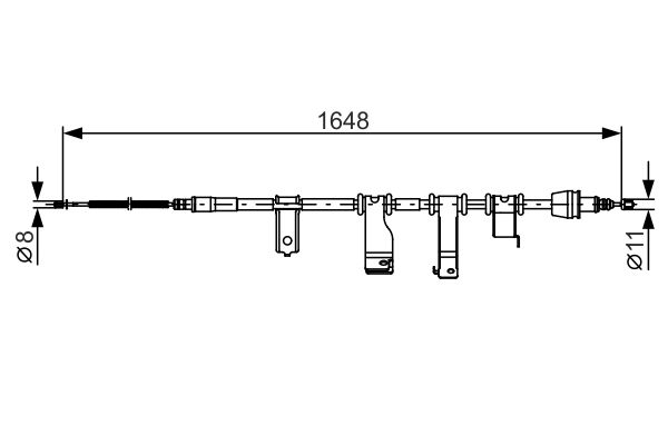 BOSCH Kézifék bowden 1987482350_BOSCH