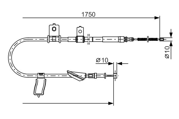 BOSCH Kézifék bowden 1987482351_BOSCH