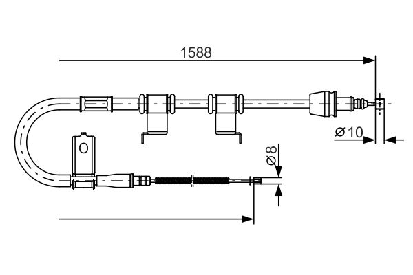 BOSCH Kézifék bowden 1987482359_BOSCH