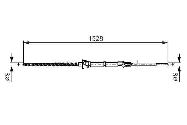 BOSCH Kézifék bowden 1987482374_BOSCH