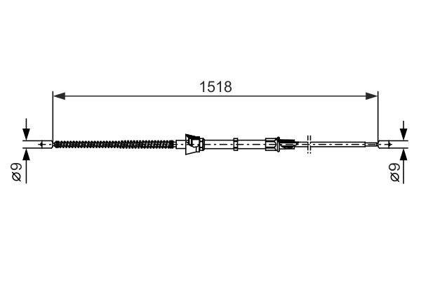 BOSCH Kézifék bowden 1987482375_BOSCH