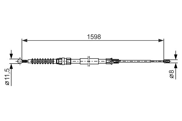 BOSCH Kézifék bowden 1987482379_BOSCH