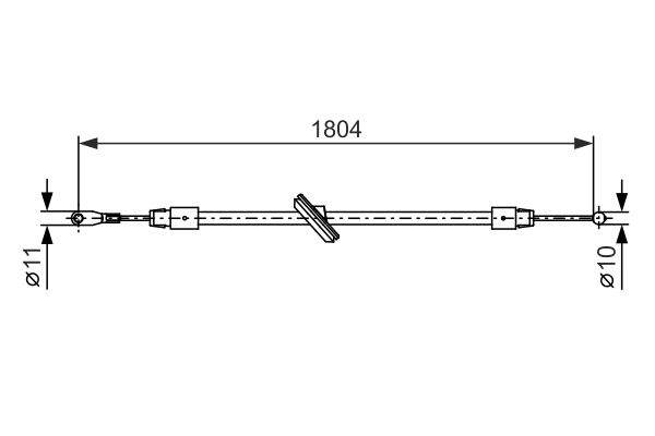 BOSCH Kézifék bowden 1987482380_BOSCH