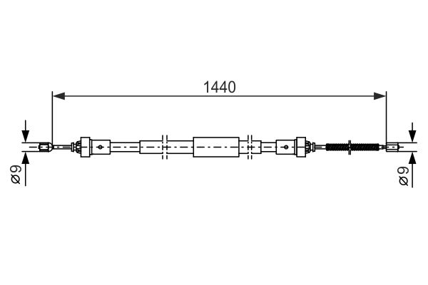 BOSCH Kézifék bowden 1987482383_BOSCH