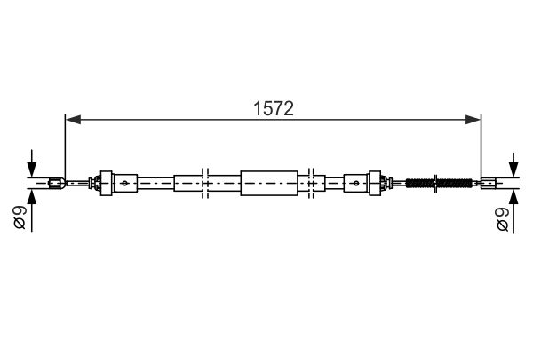 BOSCH Kézifék bowden 1987482384_BOSCH