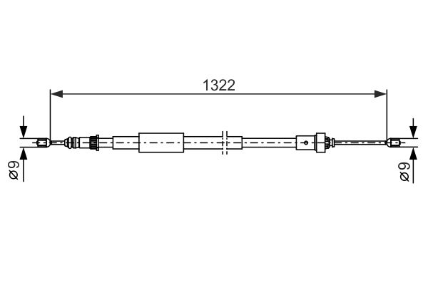 BOSCH Kézifék bowden 1987482385_BOSCH