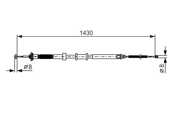 BOSCH Kézifék bowden 1987482389_BOSCH