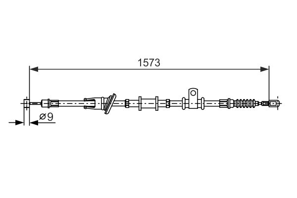 BOSCH Kézifék bowden 1987482399_BOSCH