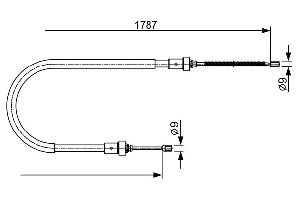 BOSCH Kézifék bowden 1987482410_BOSCH