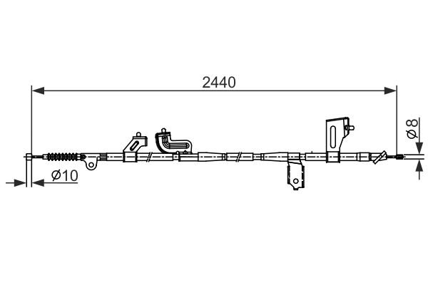 BOSCH Kézifék bowden 1987482425_BOSCH