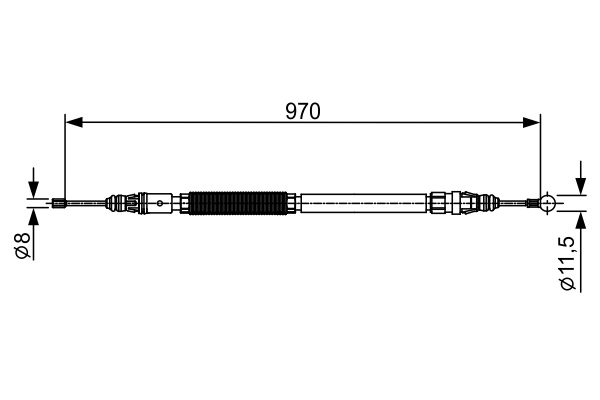 BOSCH Kézifék bowden 1987482429_BOSCH