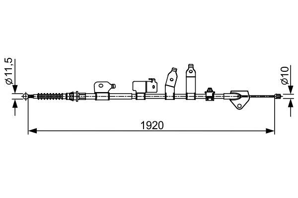 BOSCH Kézifék bowden 1987482438_BOSCH