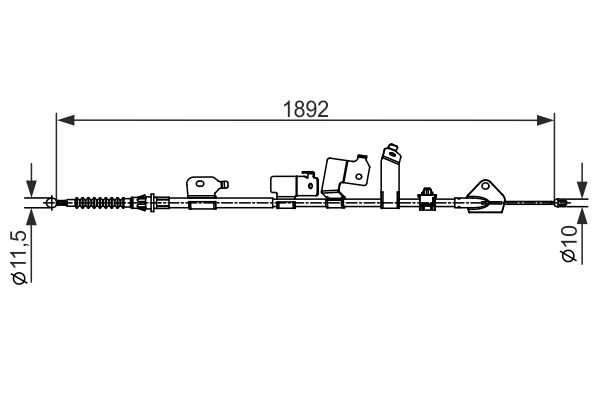 BOSCH Kézifék bowden 1987482439_BOSCH