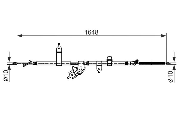 BOSCH Kézifék bowden 1987482442_BOSCH