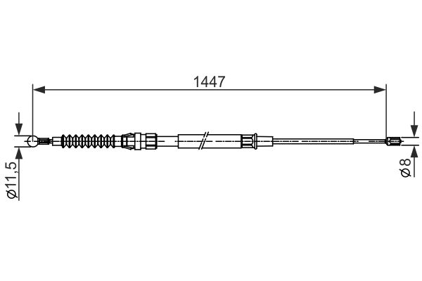 BOSCH Kézifék bowden 1987482445_BOSCH