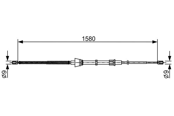 BOSCH Kézifék bowden 1987482446_BOSCH