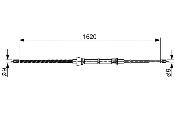 BOSCH Kézifék bowden 1987482448_BOSCH